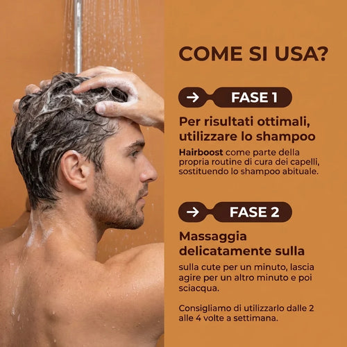 HairBoost - Shampoo Attivatore del Bulbo Pilifero dei Capelli